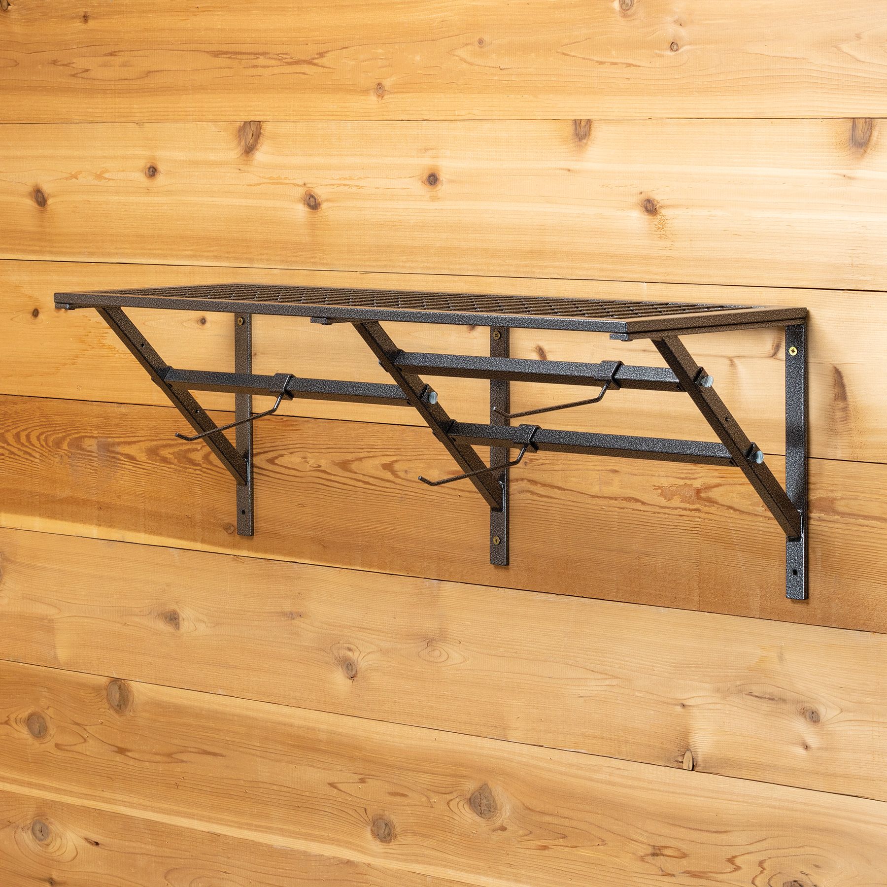 Easy-Up® Pro Mounted Shelf with Adjustable Hanging Bars