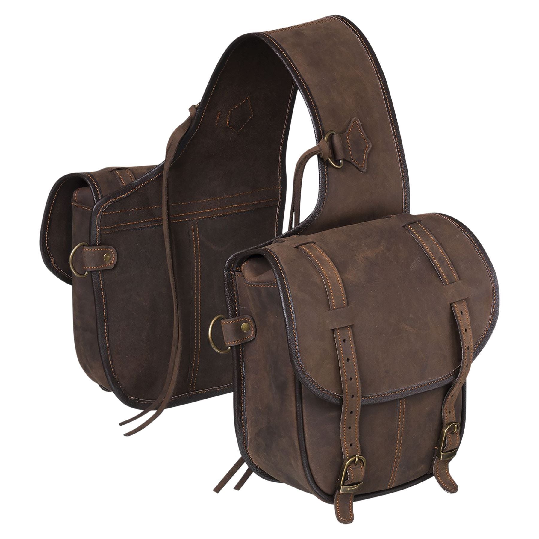 Tough-1® Soft Leather Saddle Bag
