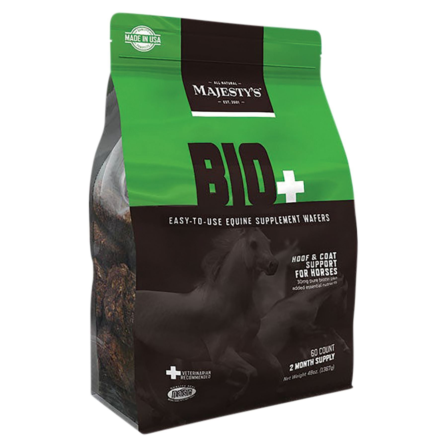 Majesty's™ Bio+ Wafers Hoof and Coat Supplement for Horses