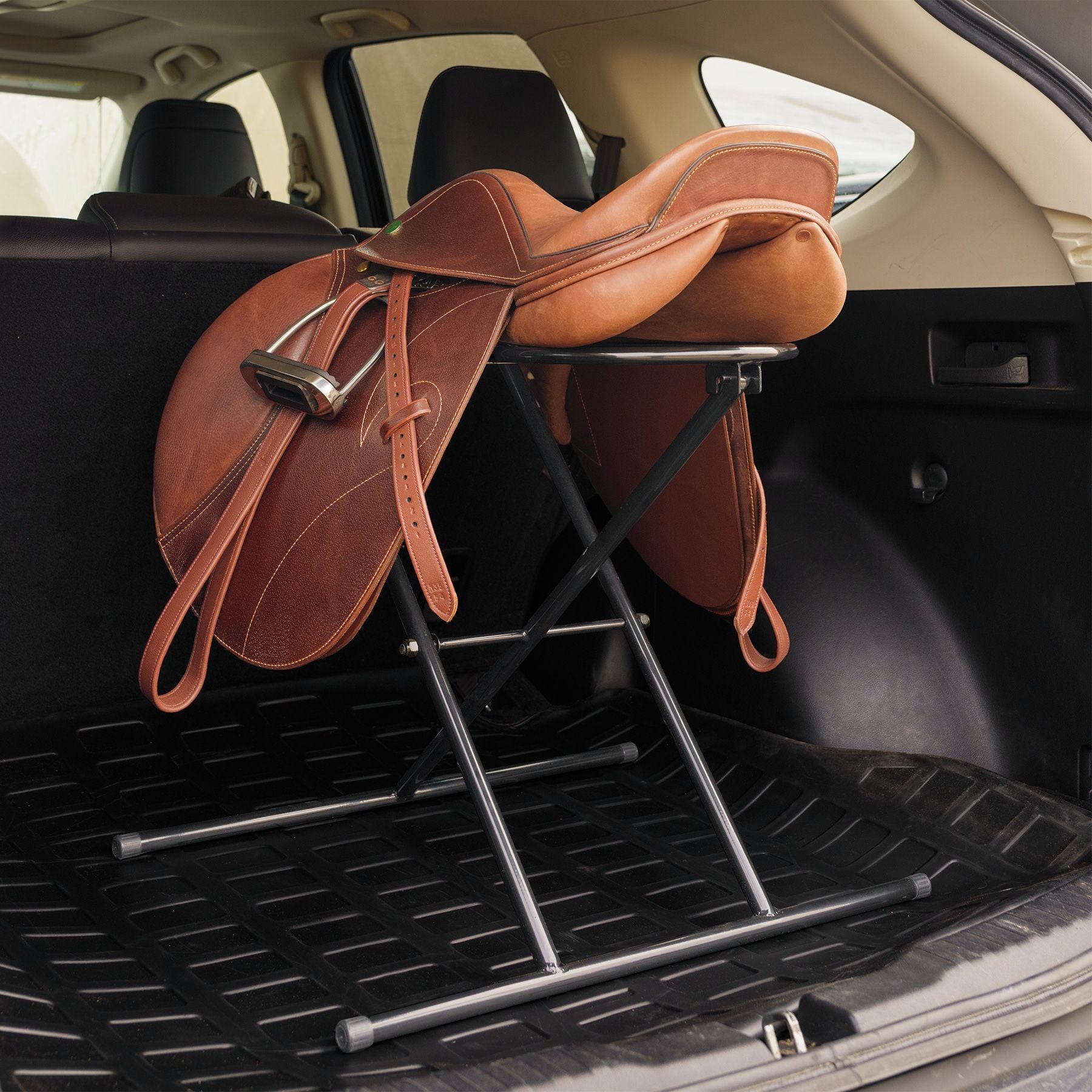Easy-Up® Folding Car Saddle Rack