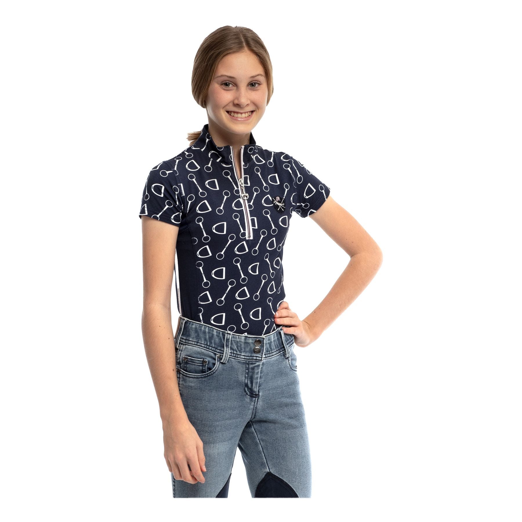 Goode Rider Girls Short Sleeve Ideal Show Shirt