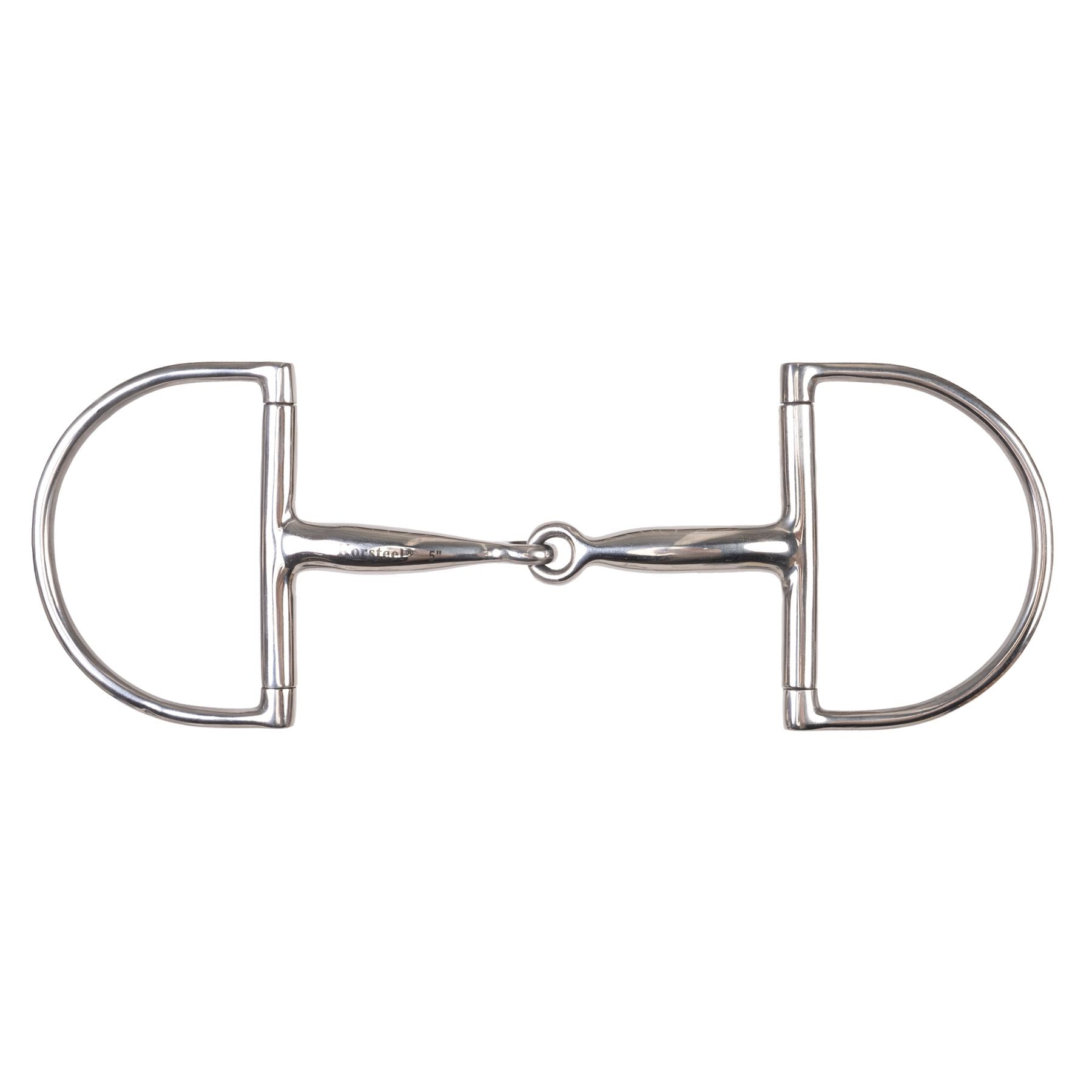 JP Korsteel Stainless Steel Hunter Dee Ring Snaffle Bit