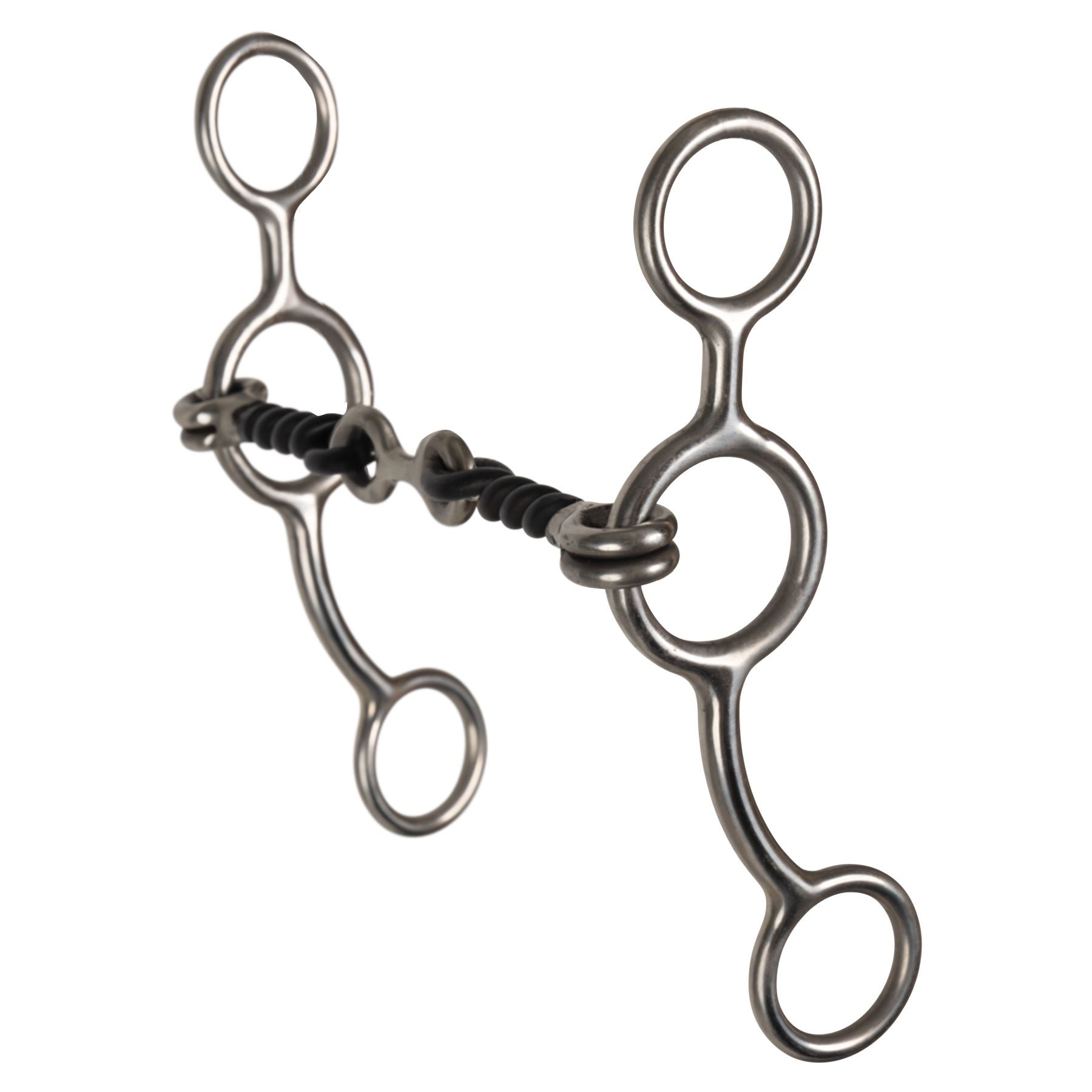 Schneiders® Twisted Wire Dog Bone Stainless Steel Snaffle Bit