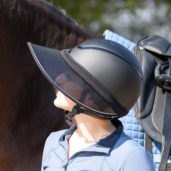 Schneiders Riding Helmet Visor, One Size / Black/Silver Schneiders Riding Helmet Visor, One Size / Black/Silver