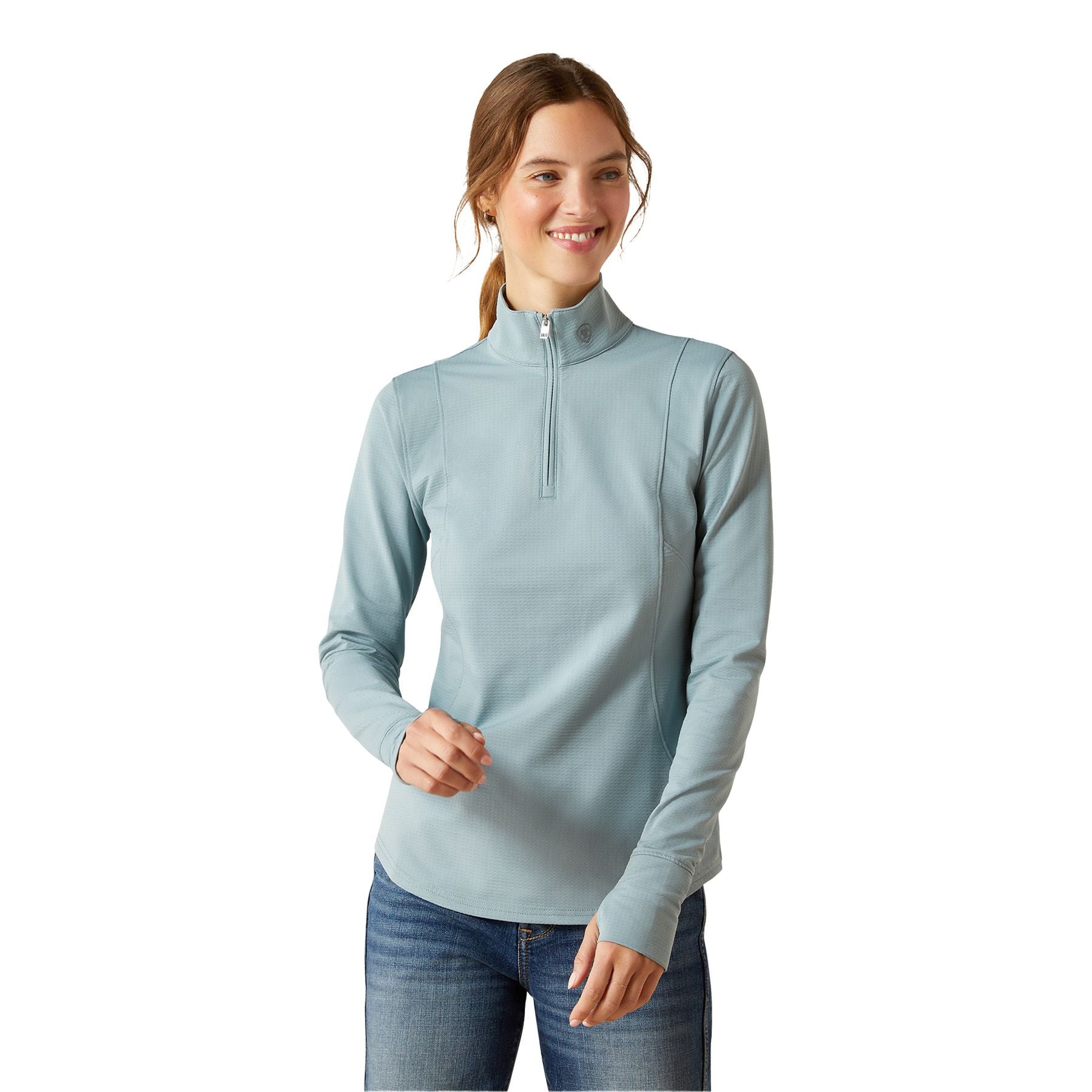 Ariat® Ladies Gridwork 2.0 Quarter Zip Baselayer