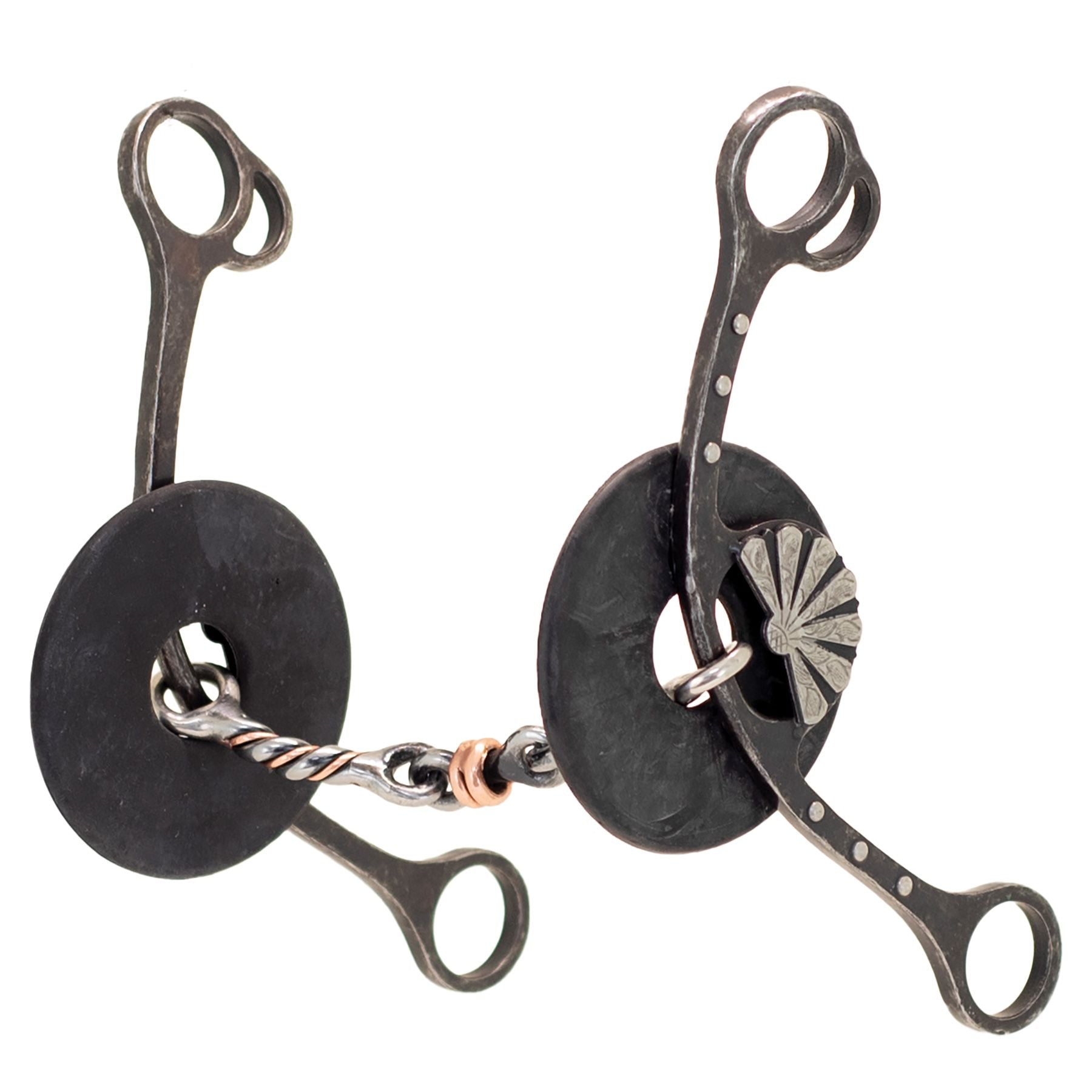Cowboy Tack Nellie Miller Fan Concho Dog Bone Twisted Gag Bit