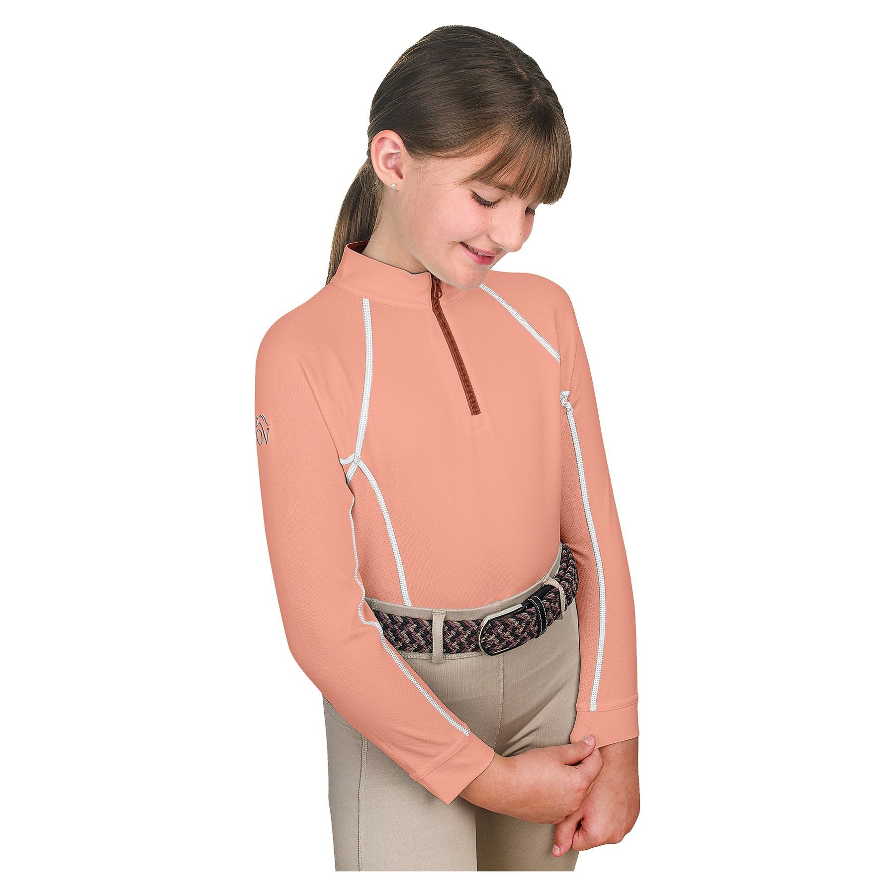 Ovation® Kids Quarter Zip Long Sleeve Sun Shirt