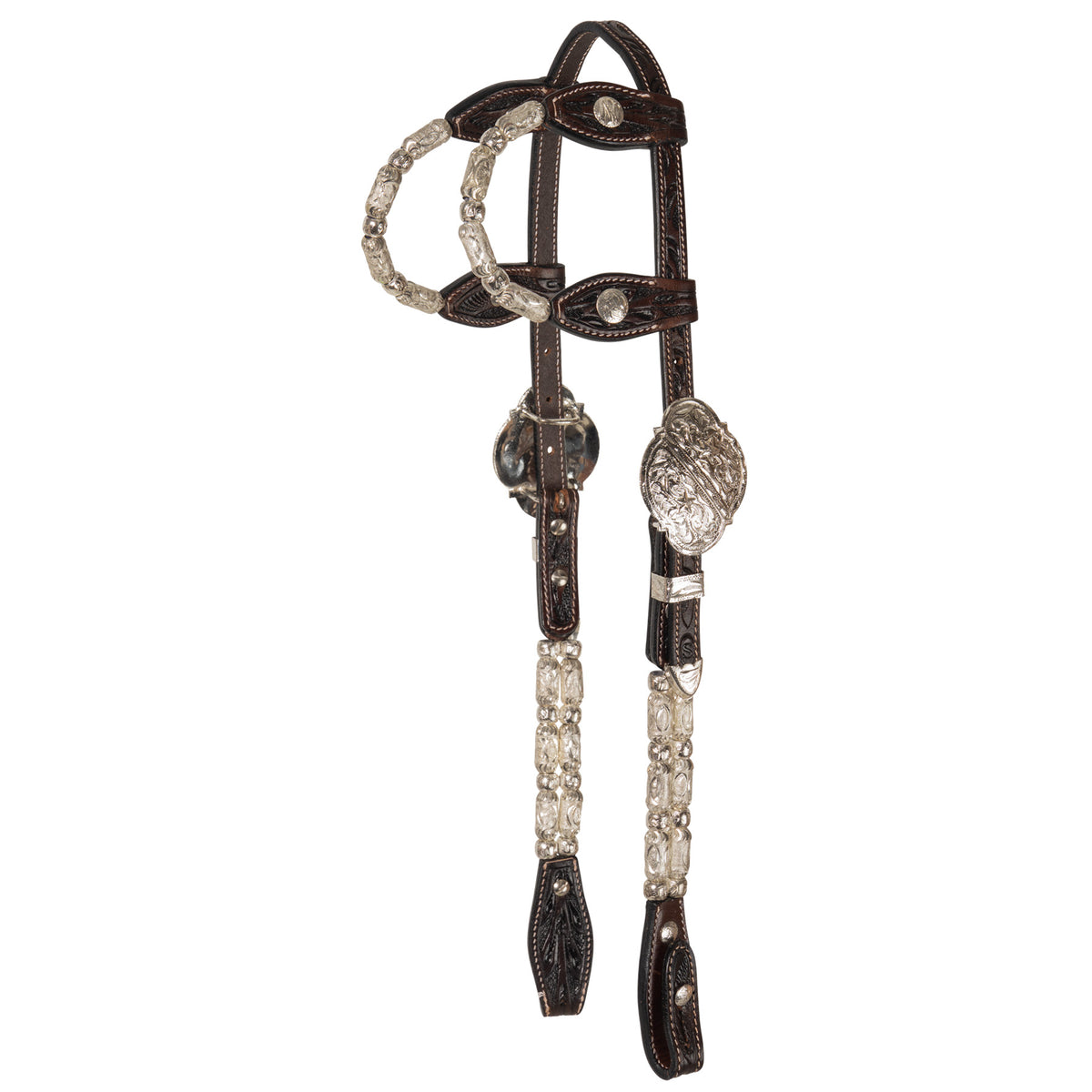 Schneiders® Two Ear Silver Stars Quick Change Show Headstall