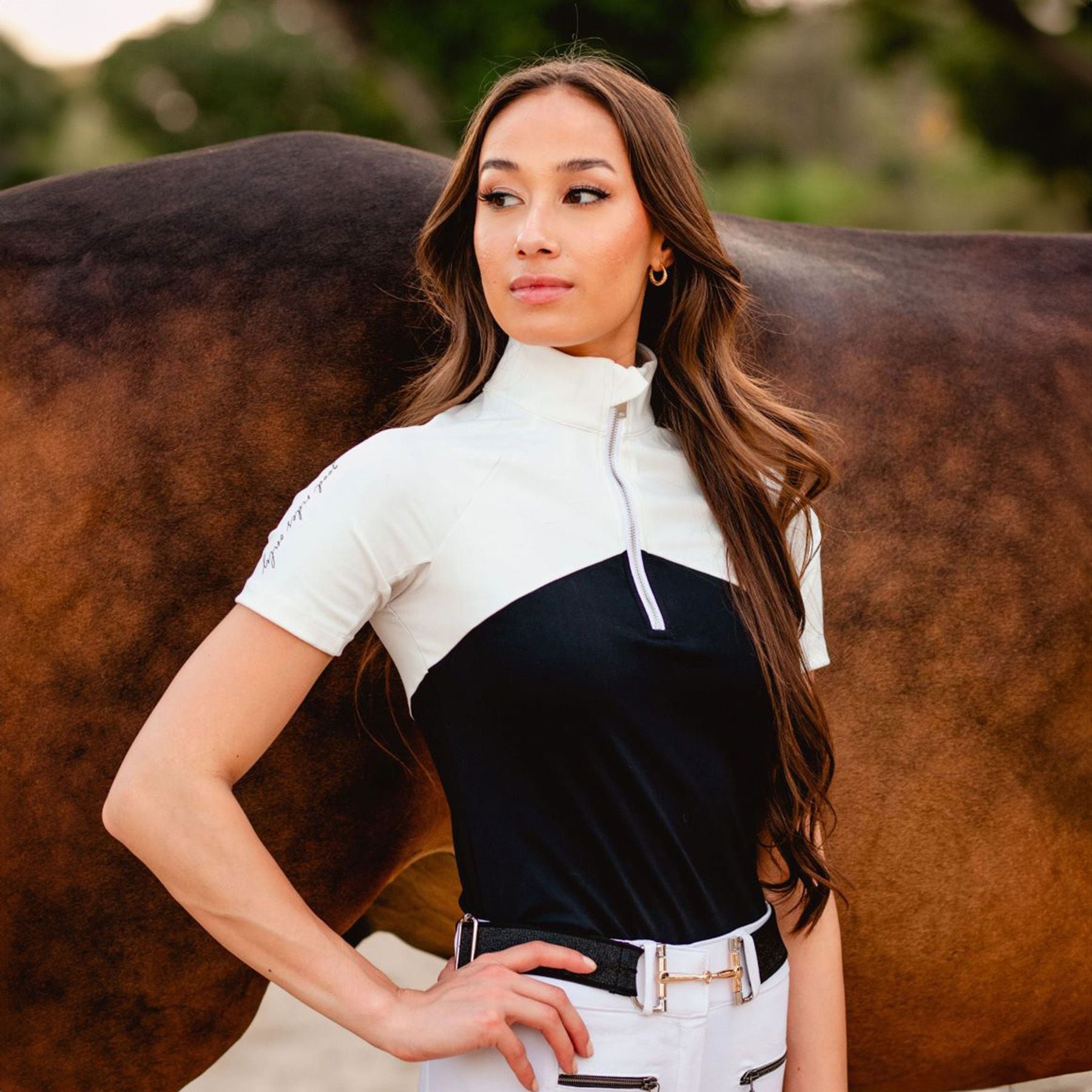 Dapplebay Ladies Short Sleeve Lady Riding Top