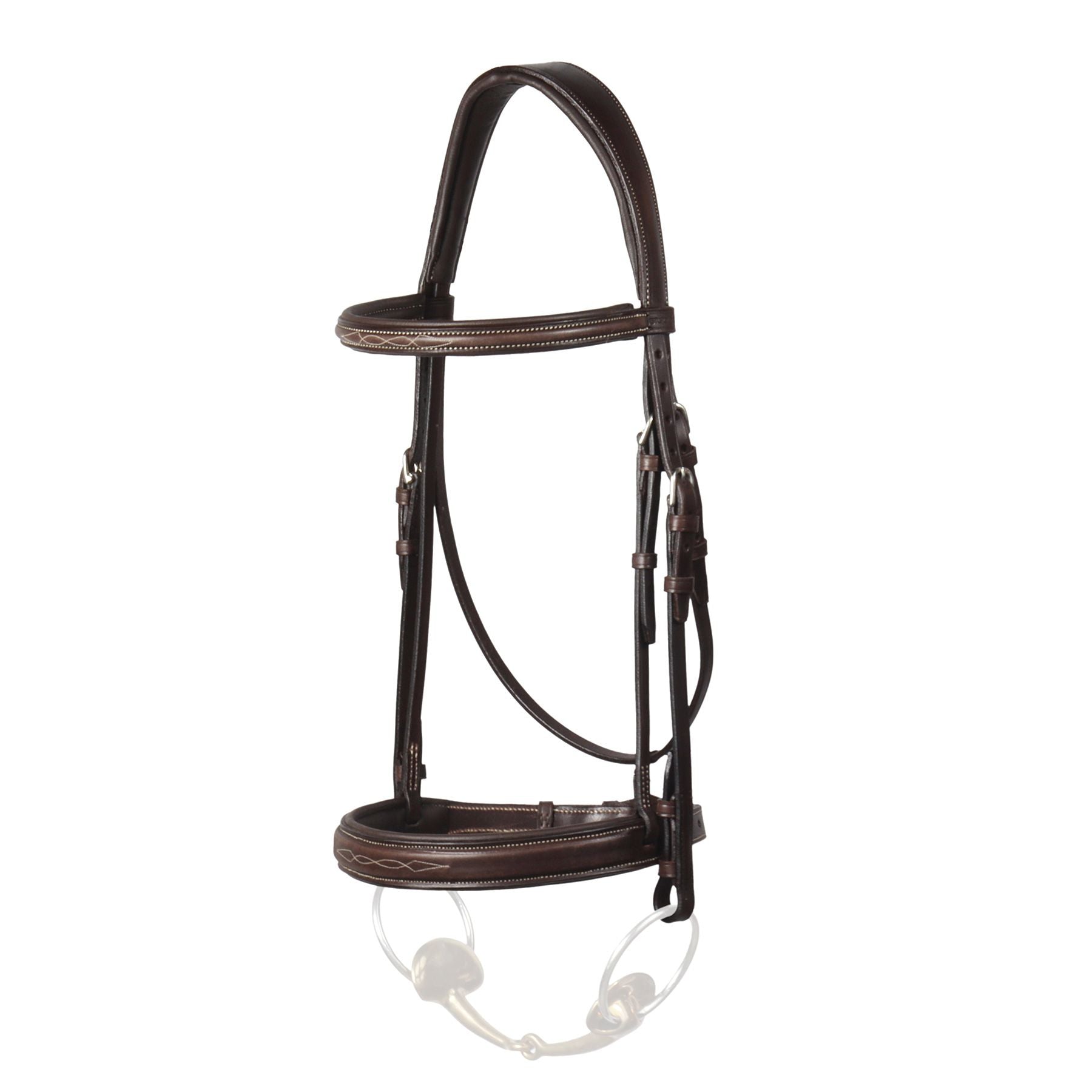 Stubben Fancy Stitched Hunter Snaffle Bridle