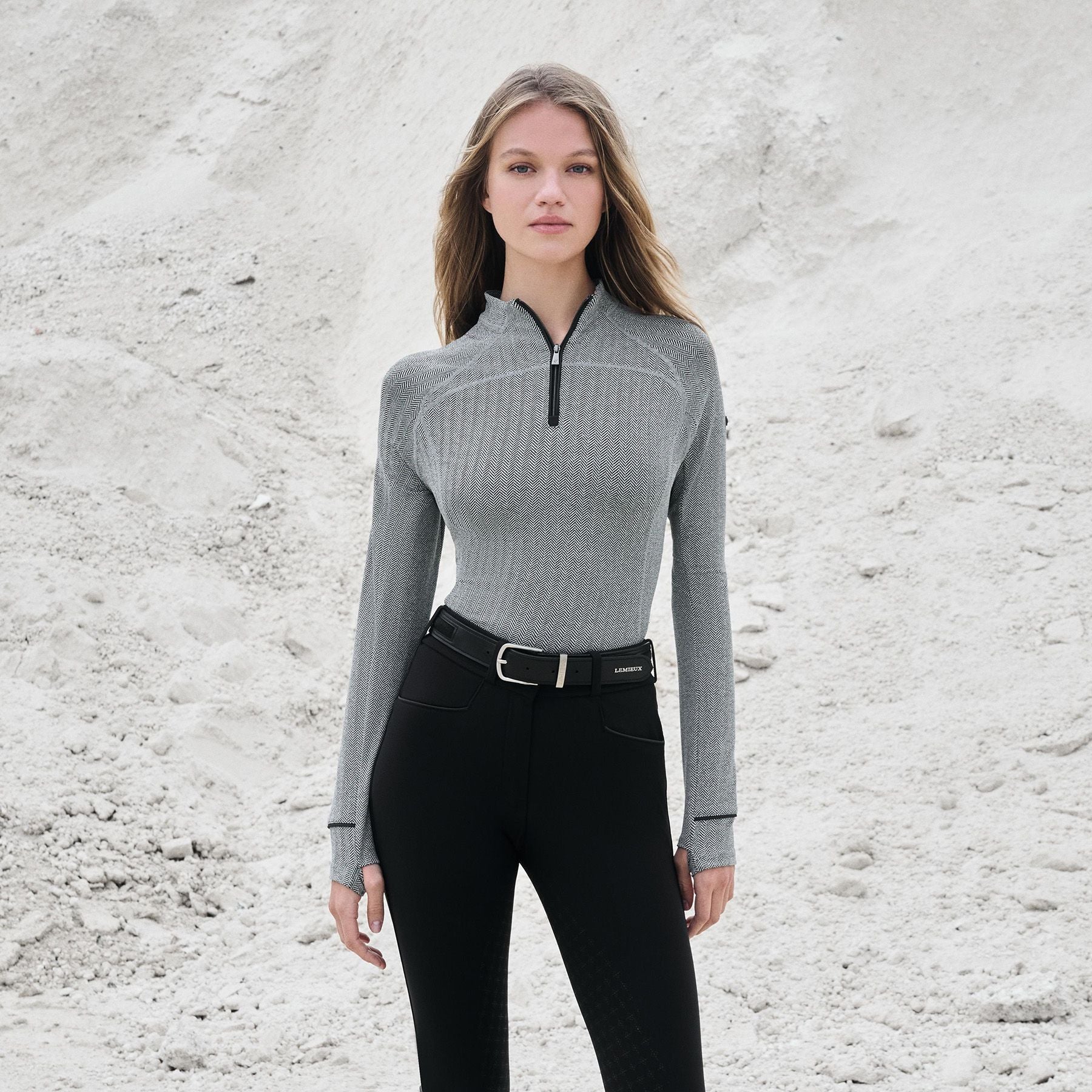 LeMieux® Ladies Aspen Herringbone Long Sleeve Base Layer