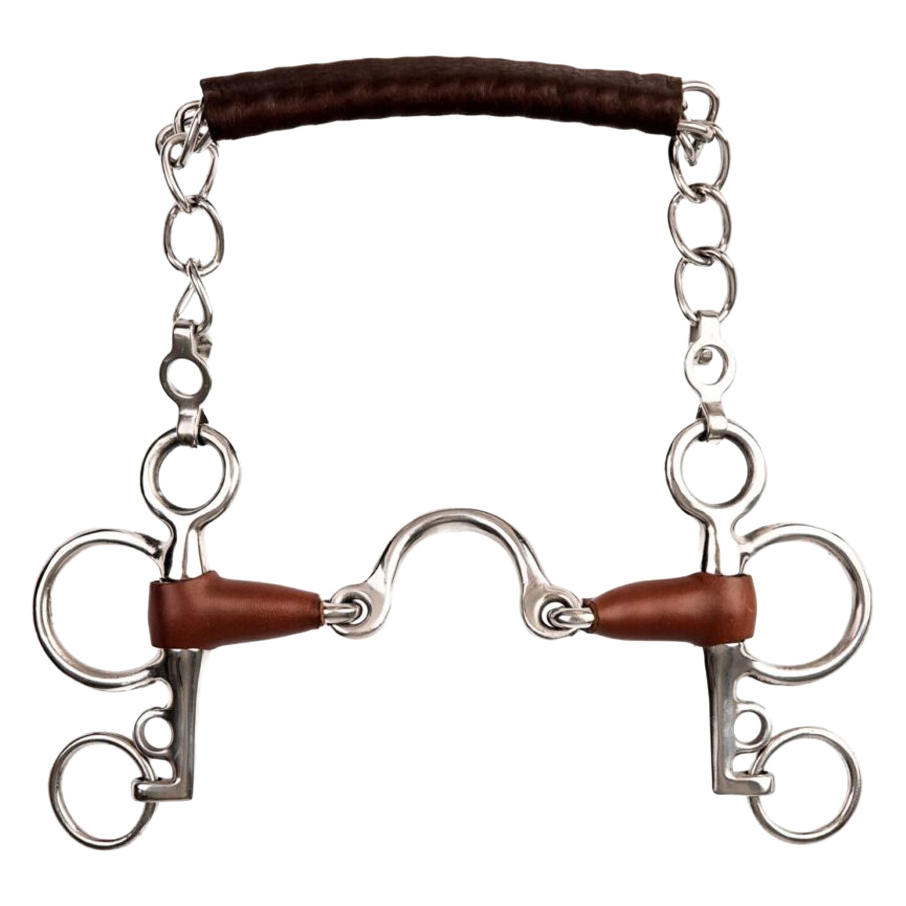 Metalab® Pelham Moon Link Leather Bit - 5 1/4"