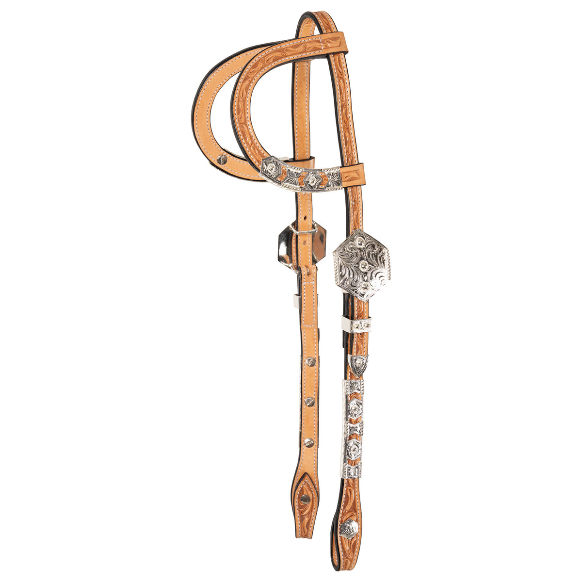 Billy Royal® Arrowhead Two Ear Silver Show Headstall