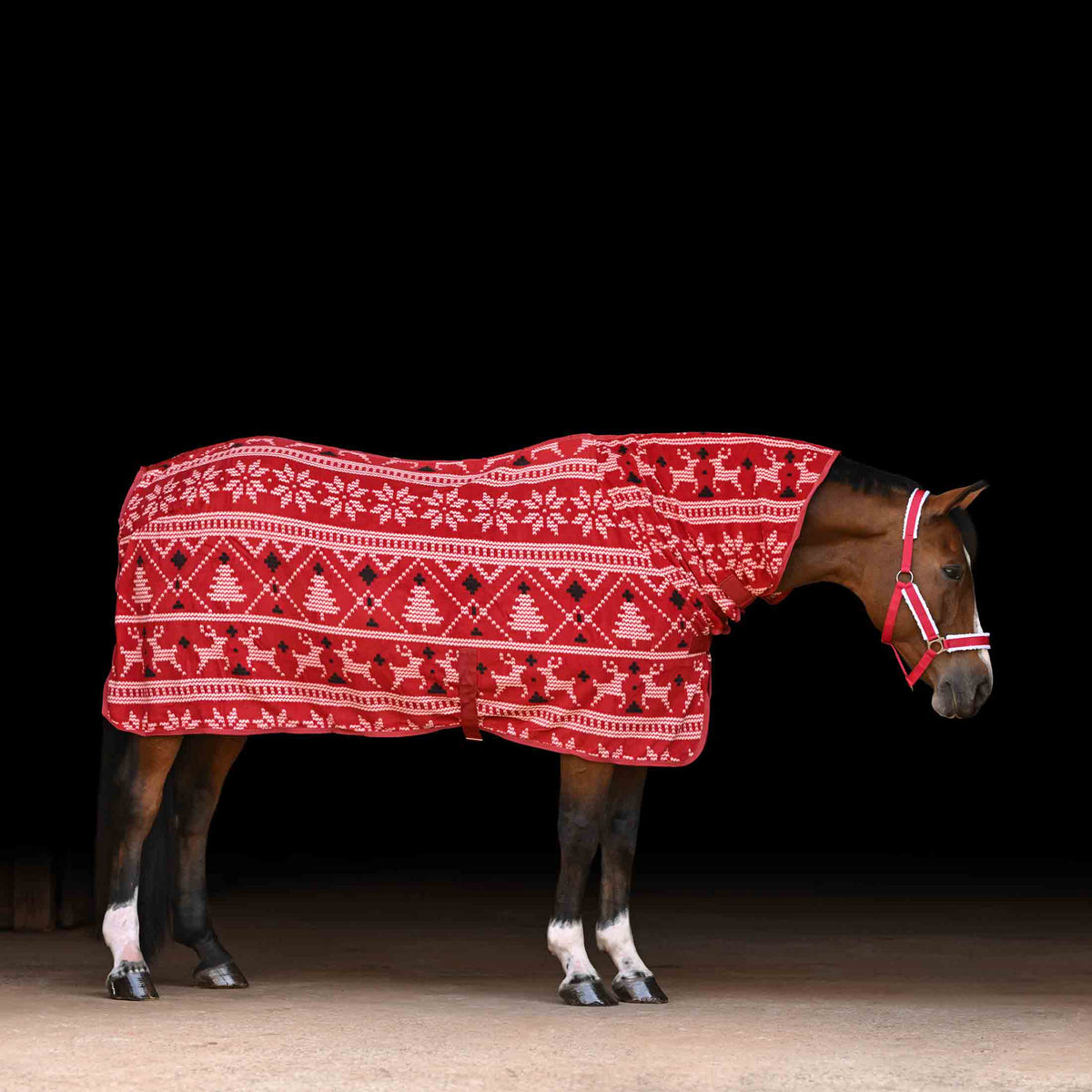 Horze Santa Christmas Fleece High Neck Cooler