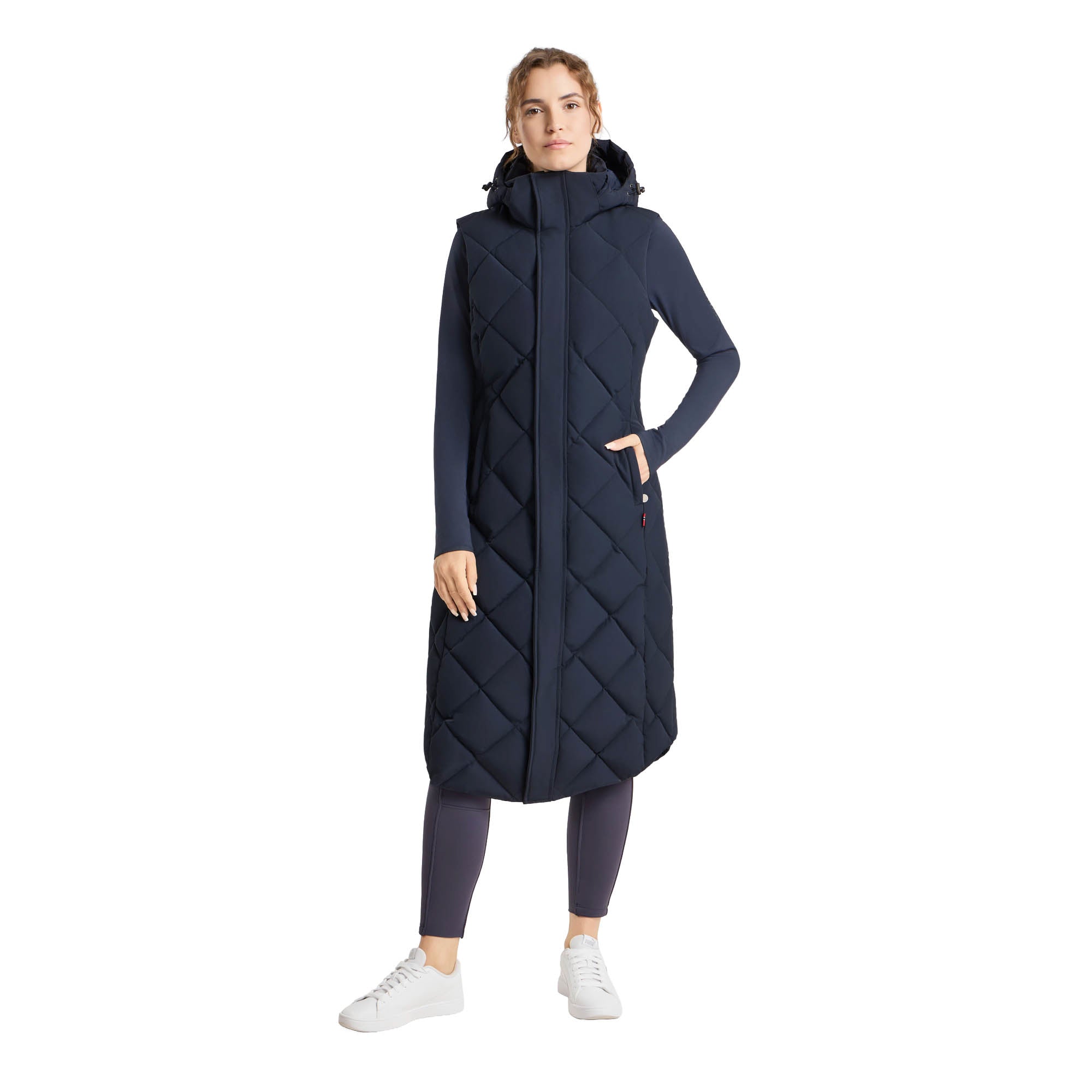 B Vertigo Gem Women's Waxed Padded Long Vest