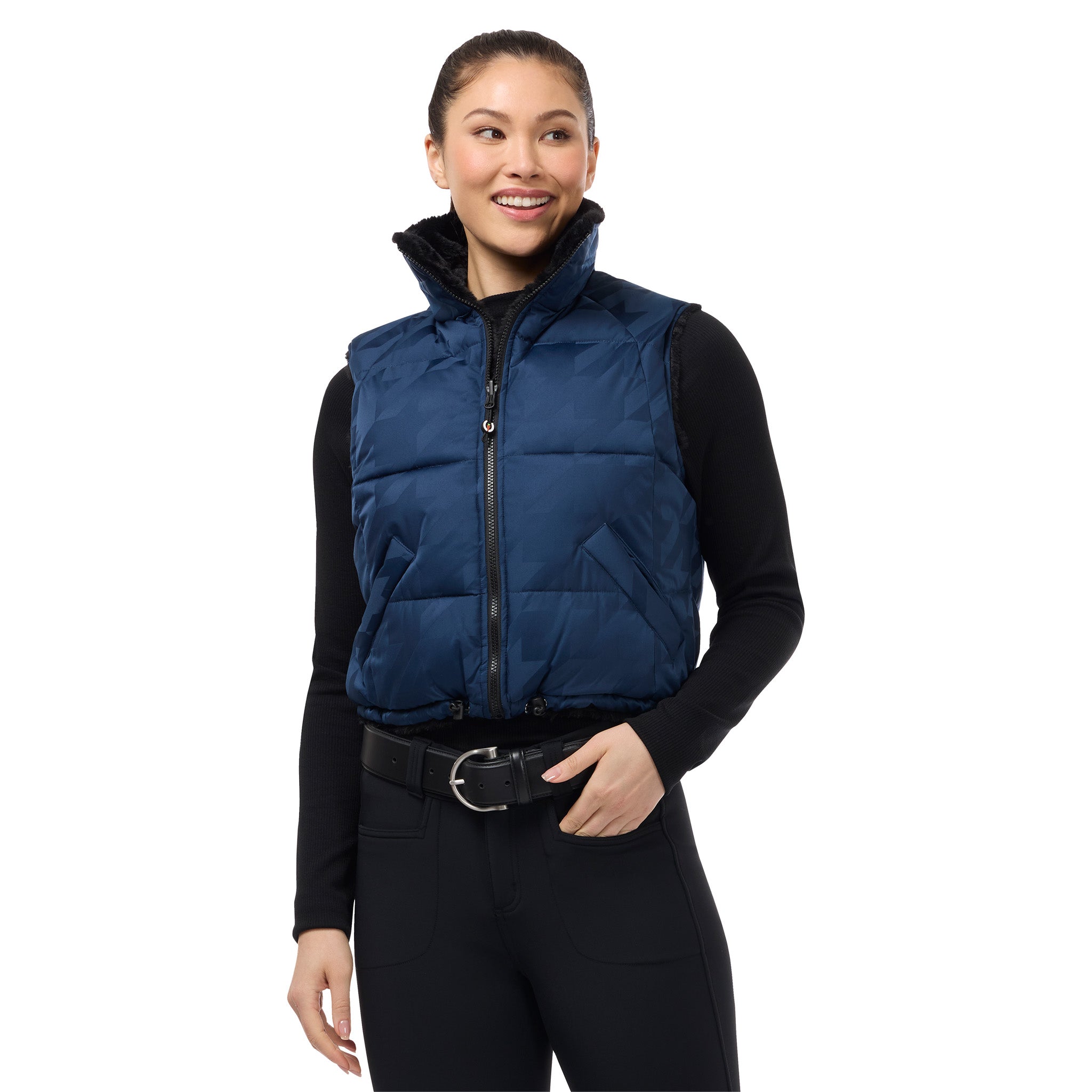 Kerrits® Skyline Houndstooth Reversible Vest