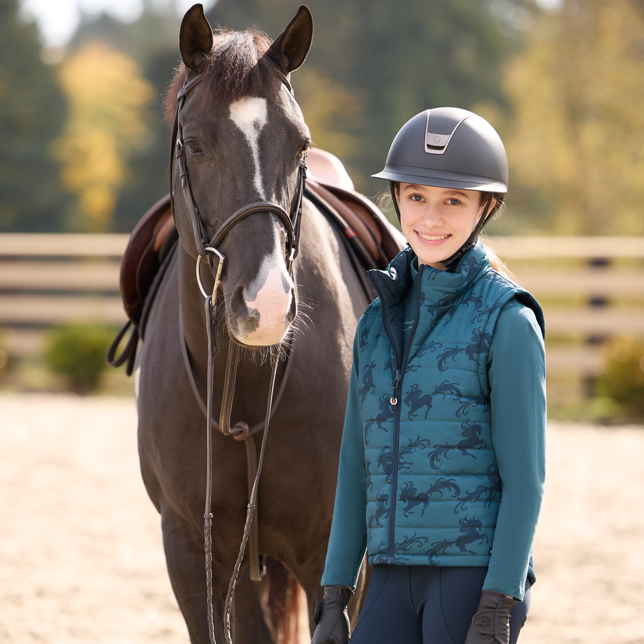 Kerrits® Kids Pony Parade Reversible Quilted Vest
