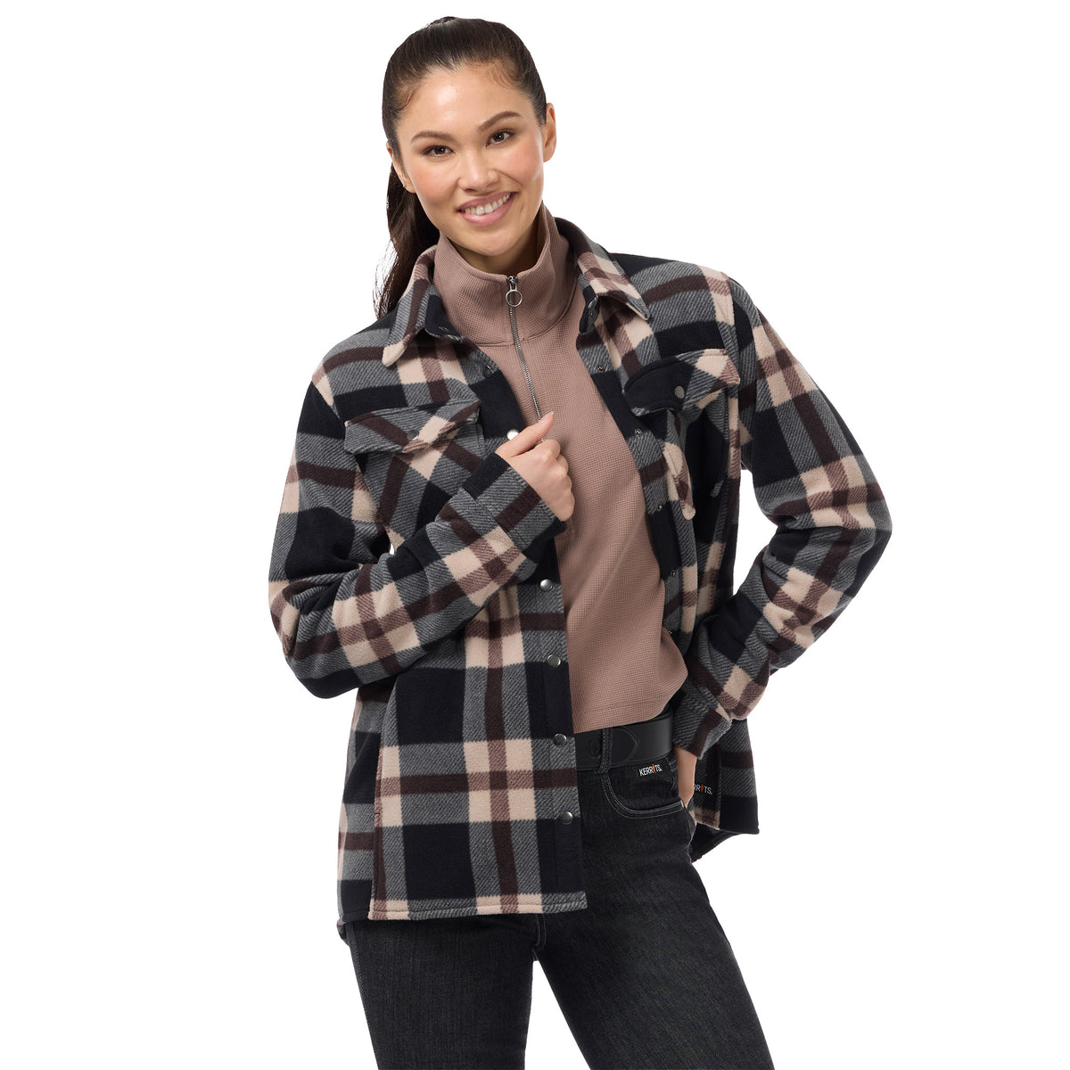 Kerrits® Ladies Alpine Fleece Snap Front Barn Jacket